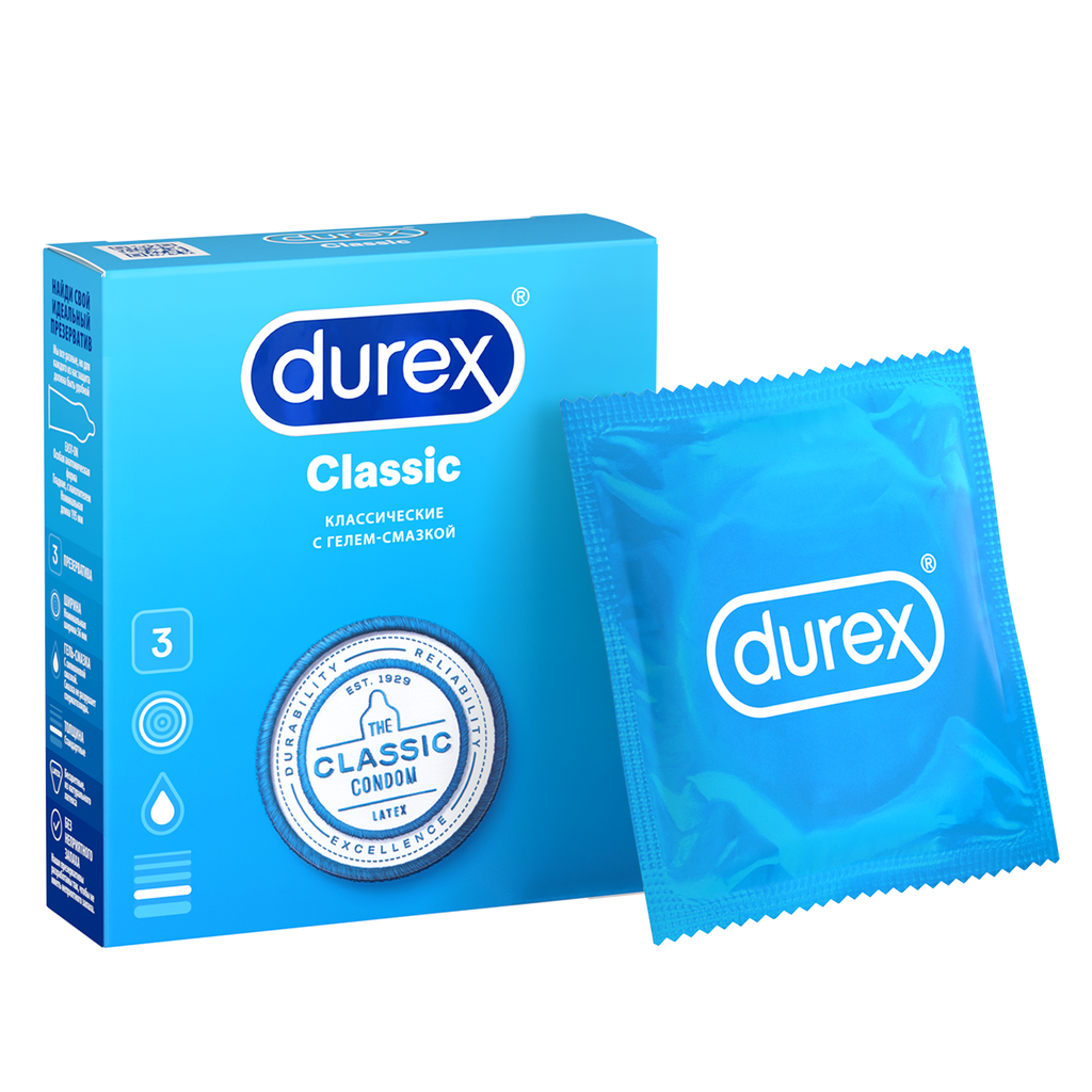 Презервативы Durex Classic классические 3 шт - купить, цена и отзывы ...