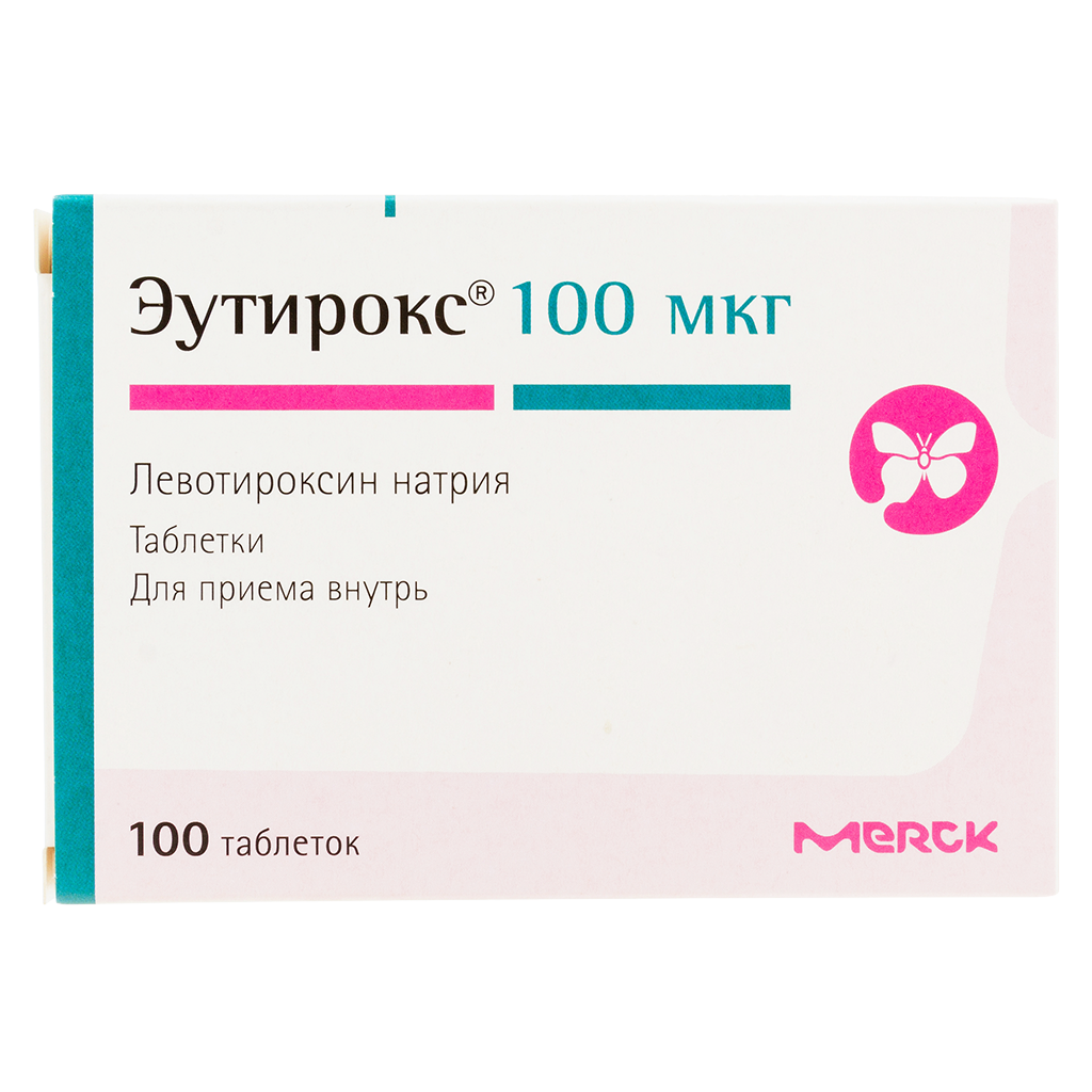 Эутирокс таблетки 100 мкг 100 шт - купить, цена и отзывы, Эутирокс ...
