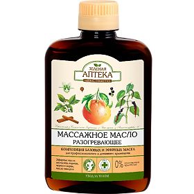Зеленая Аптека Масло массажное разогревающее, 200 мл - купить, цена и отзывы, Зеленая Аптека Масло массажное разогревающее, 200 мл инструкция по применению, дешевые аналоги, описание, заказать в Москве с доставкой на домLogo of EaptekaElements/Icons/sale/normalElements/Icons/sprinkler/normalElements/Icons/doctor-bag/normal CopyElements/Icons/nose/normalElements/Icons/cistit/normalElements/Icons/more/normal
