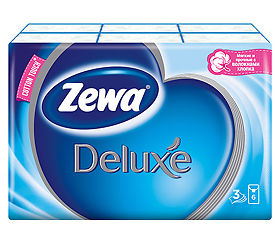 <b>Платки носовые Zewa</b> Делюкс трехслойные, 10 шт. упаковка 6 ...