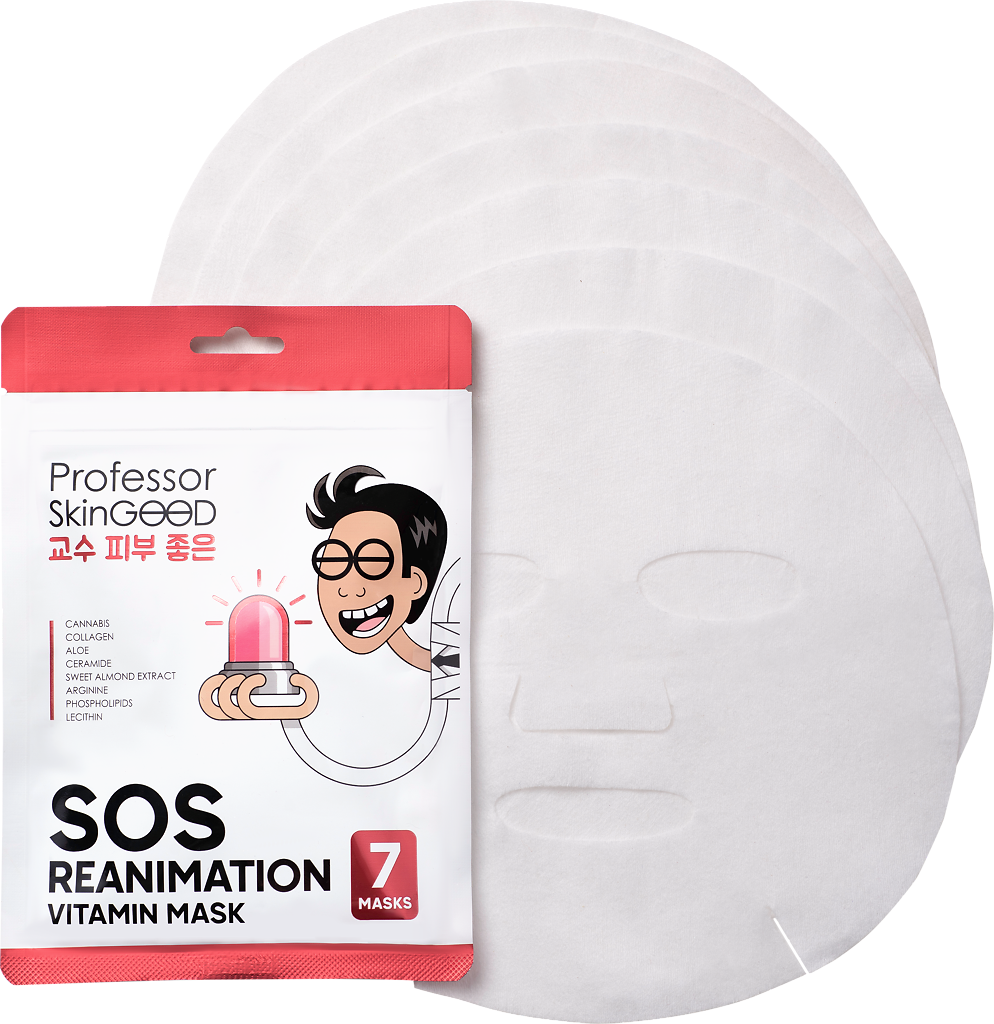 Professor SkinGOOD Анти-стресс маски Фантастическое Питание SOS Reanimation  Vitamin Mask Pack 7 шт - купить, цена и отзывы, Professor SkinGOOD  Анти-стресс маски Фантастическое Питание SOS Reanimation Vitamin Mask Pack  7 шт инструкция
