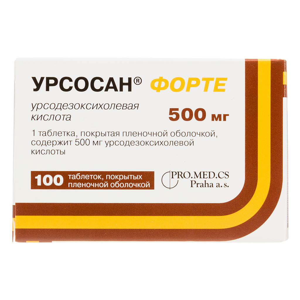 Урсосан Форте таблетки покрыт.плен.об. 500 мг 100 шт - купить, цена и ...