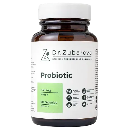 Пробиотики / Probitic Dr.Zubareva капсулы массой 330 мг 60 шт